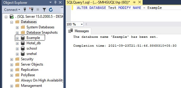 How To Alter Db Name In Mysql