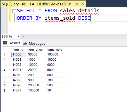 MySQL Query To Get Top Selling Products - Ubiq BI