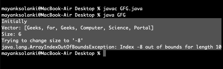 Méthode Vectorielle Setsize En Java Avec Exemple Stacklima 9658