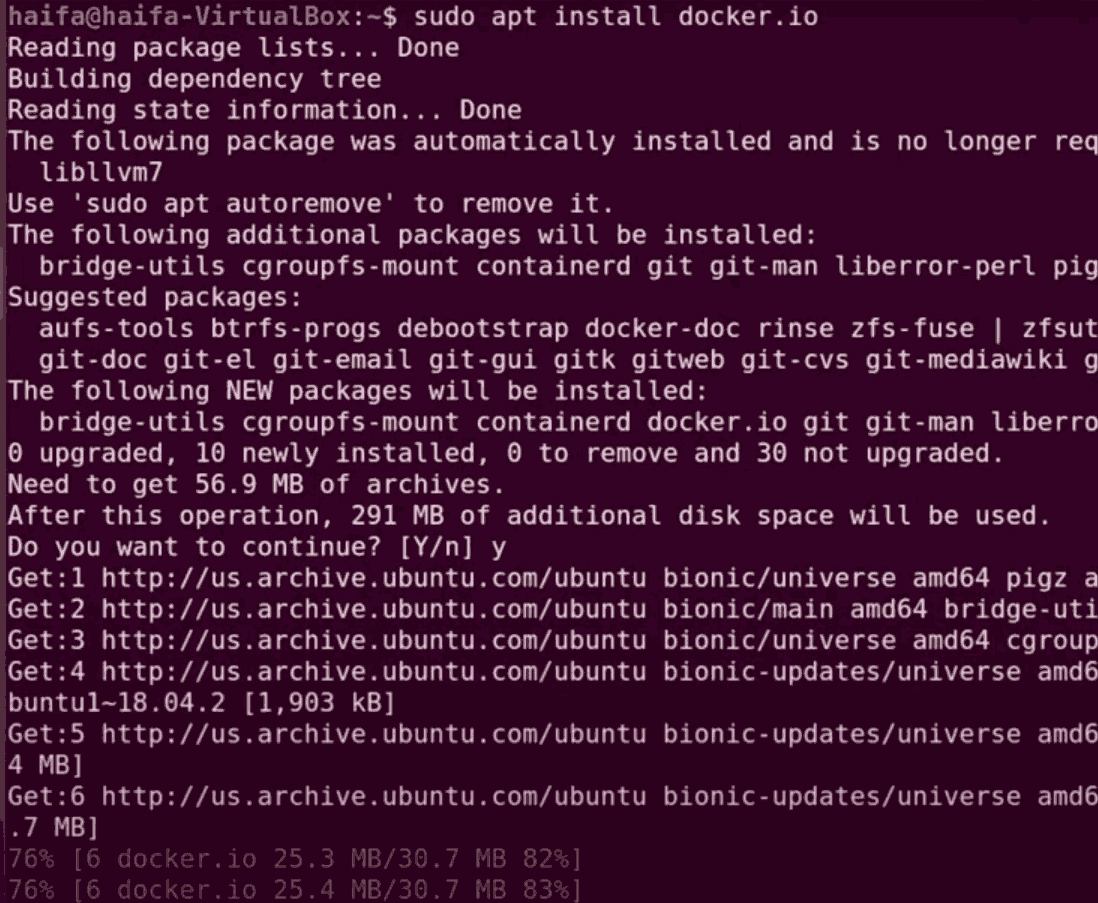 install docker 