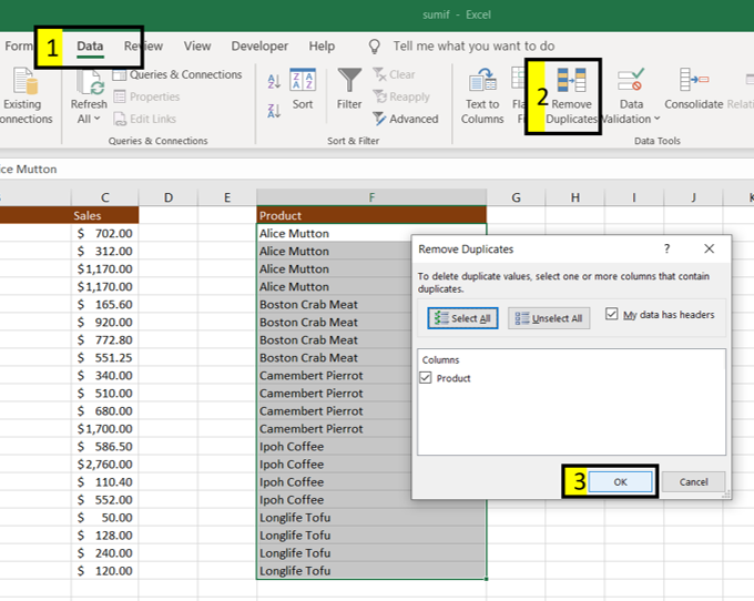 How To Sum A Column In Excel Youtube