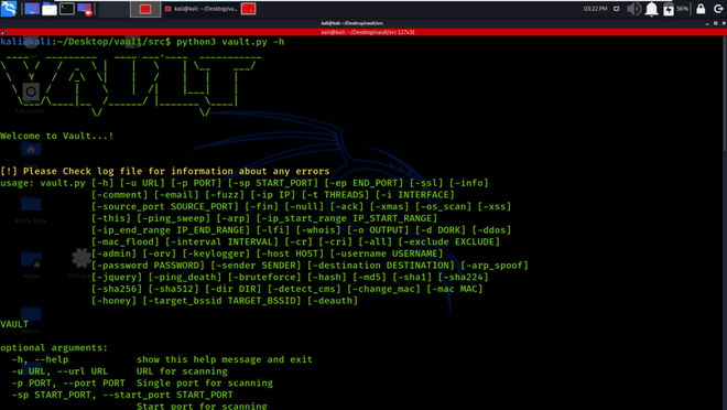 VAULT - Swiss Army Knife For Hackers - GeeksforGeeks