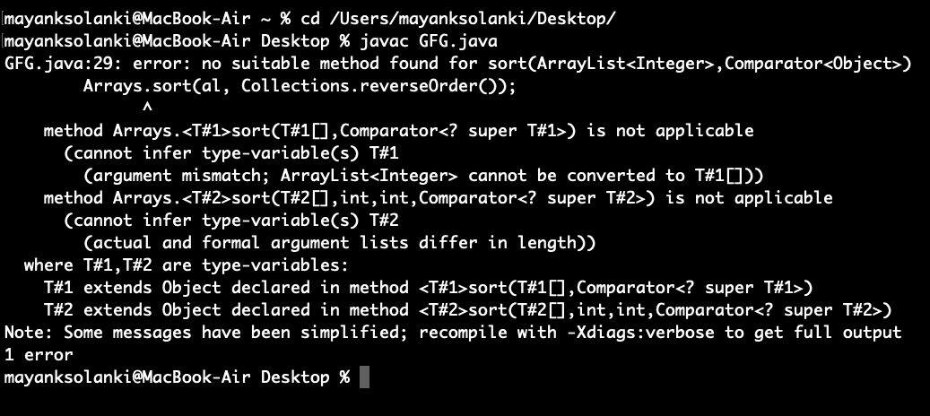 java collections sort method