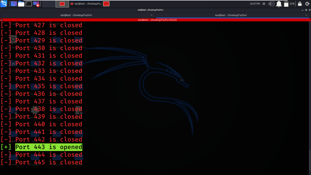 FazPort - Advanced Perl Port Scanner in Linux.