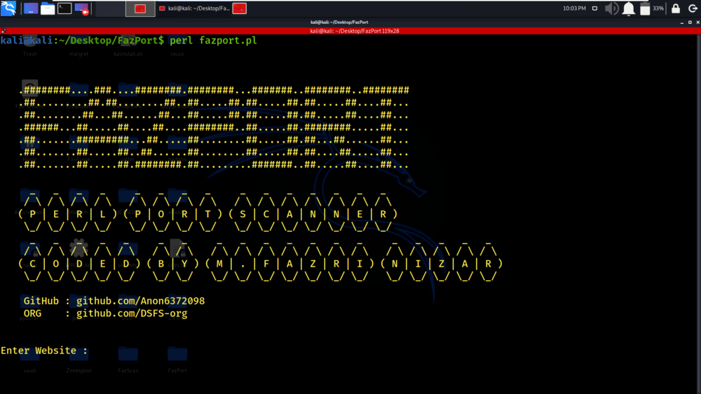 FazPort Advanced Perl Port Scanner in Linux