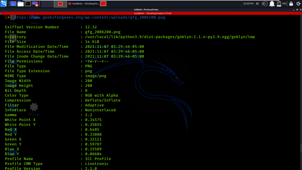 Goblyn - Python tool focused to enumeration and capture of website files metadata.