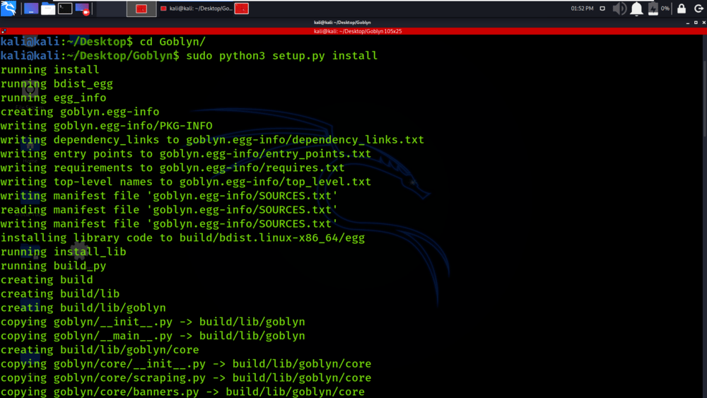 Goblyn - Python tool focused to enumeration and capture of website files metadata.