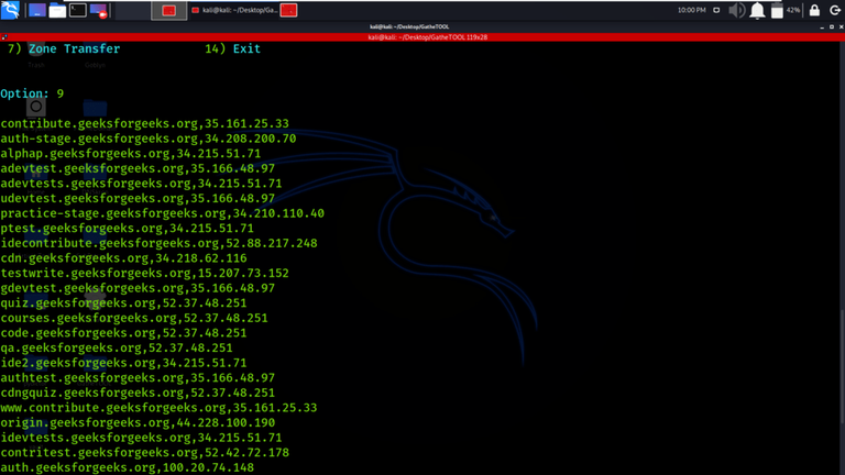 GatheTOOL - Information Gathering Tool - GeeksforGeeks