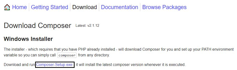 How To Install Php Composer On Windows? - Geeksforgeeks