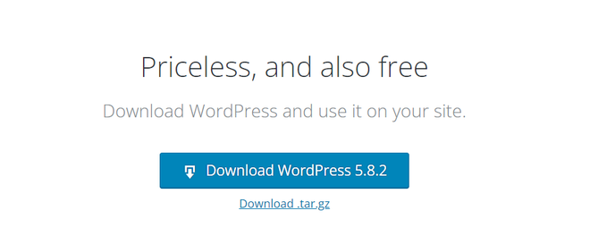 Download WordPress to your computer