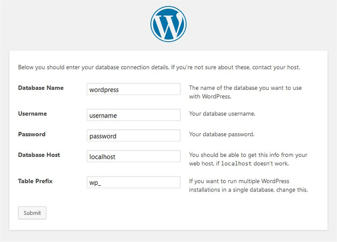 Connect Database with WordPress