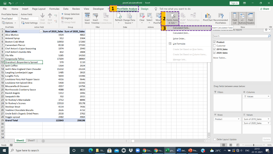 Adding Calculated Field