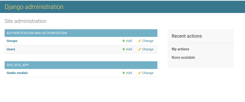 django admin dashboard