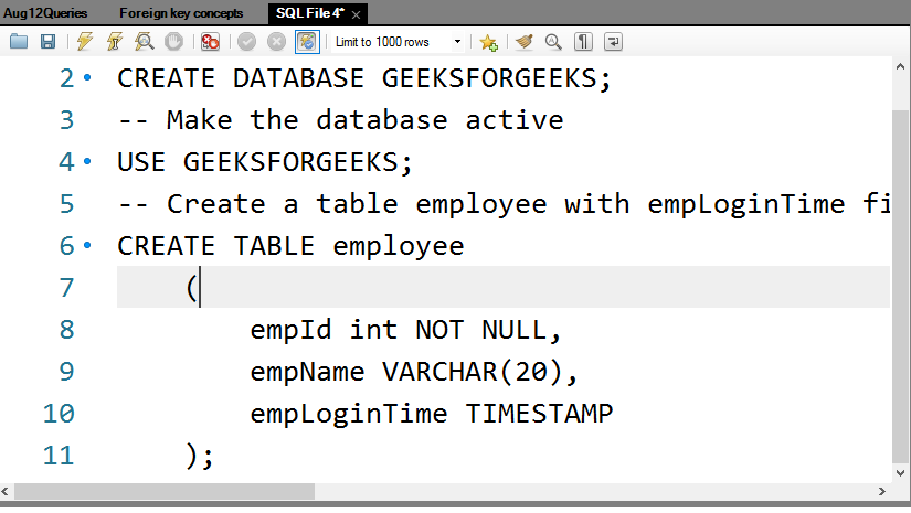 How To Update Current Timestamp In Mysql? - Geeksforgeeks