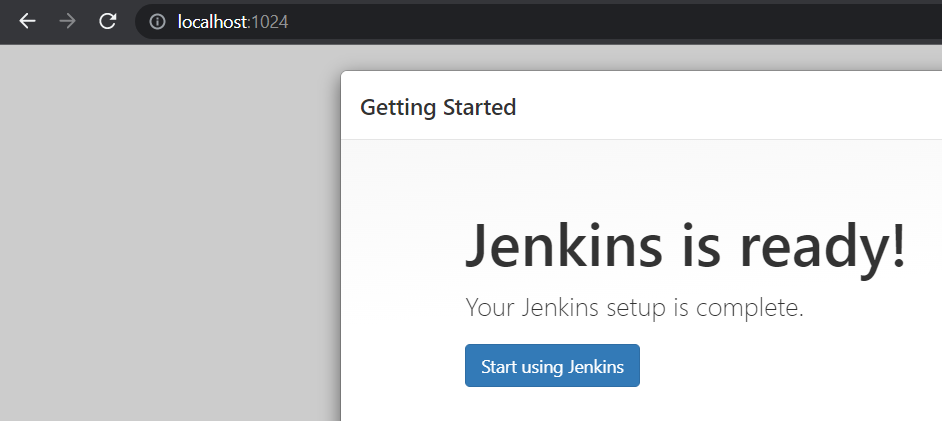 Start using the Jenkins