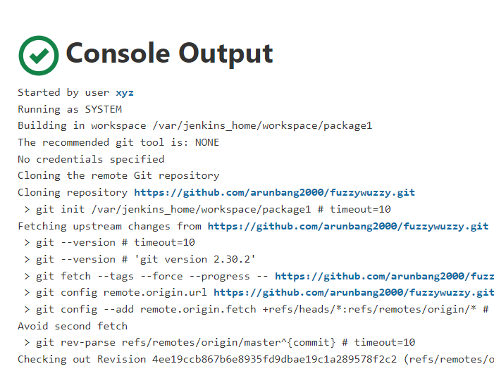 package output