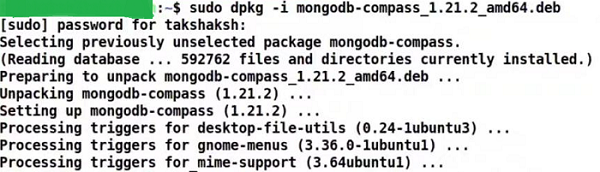 installing mongodb compass