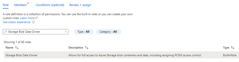 Microsoft Azure - Add Storage Blob Owner Role Assignment For Azure AD ...