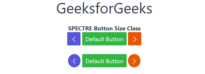Spectre Button Size - GeeksforGeeks