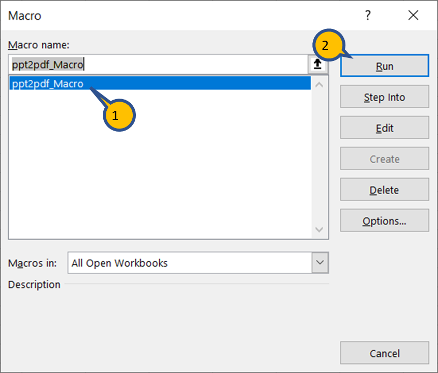 ppt macro enabled presentation to pdf