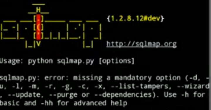 successfully installed sqlmap on termux