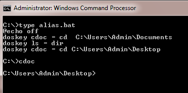 Batch Script - Aliases - GeeksforGeeks