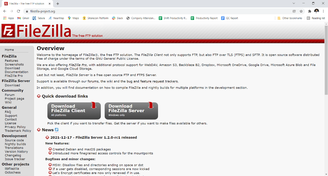 is filezilla for mac safe download