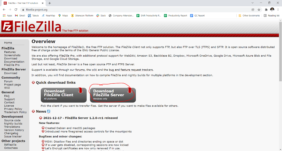 filezilla for mac wont download