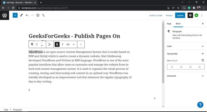 WordPress Delete Links - GeeksforGeeks