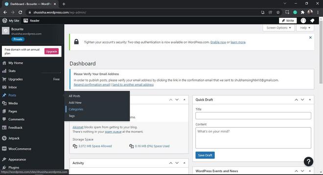WordPress Edit Category - GeeksforGeeks