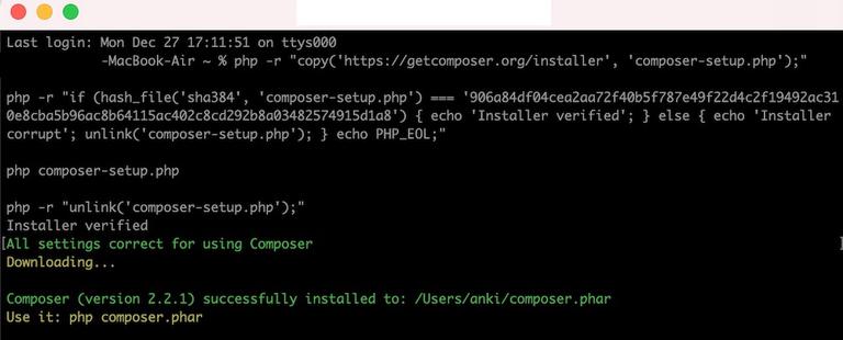 How to Install PHP Composer on MacOS? - GeeksforGeeks