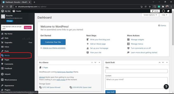 WordPress - Add Media - GeeksforGeeks