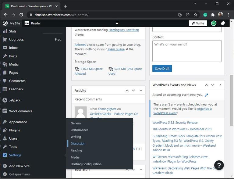 How to approve comments automatically in WordPress ? - GeeksforGeeks