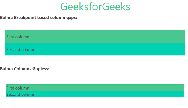 Bulma Gap - GeeksforGeeks