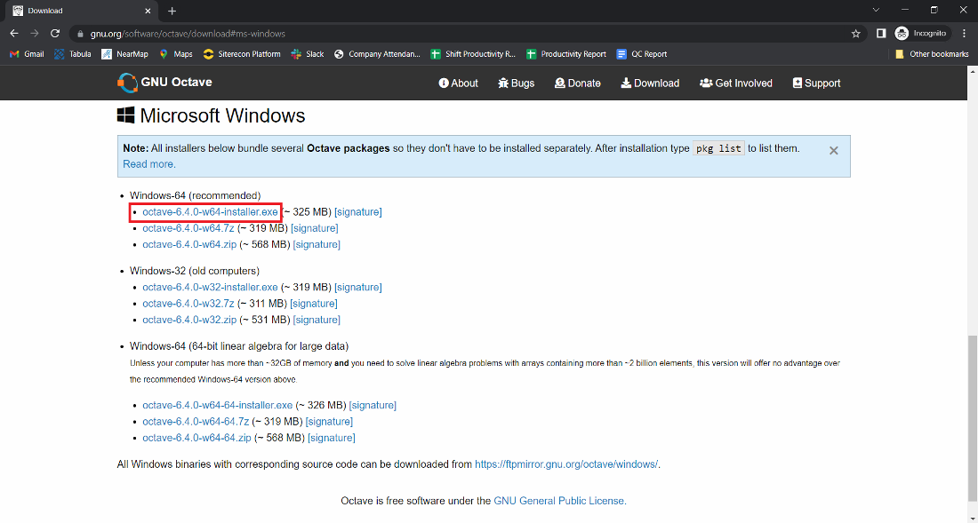 Click-on-the-Octave 6.4.0 installer.exe 