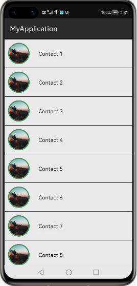 CircleImageView in Chat Application