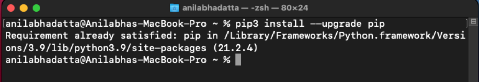 Upgrading-pip-in-macOS