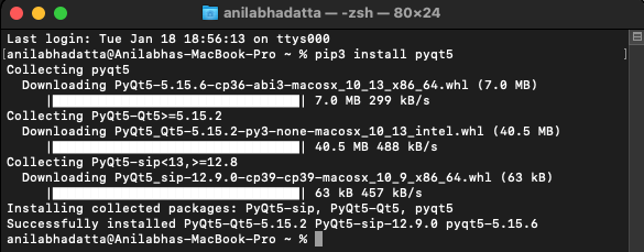 Install-PyQt-using-pip3