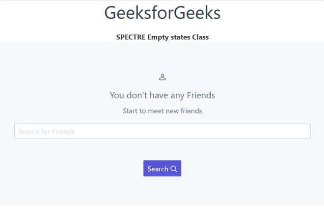 Spectre Empty states - GeeksforGeeks