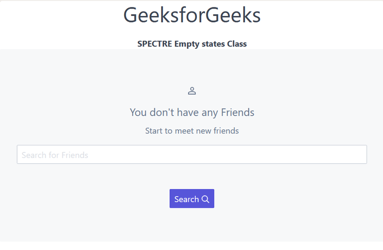Spectre Empty states - GeeksforGeeks
