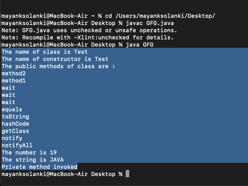 invoke setter method using java reflection