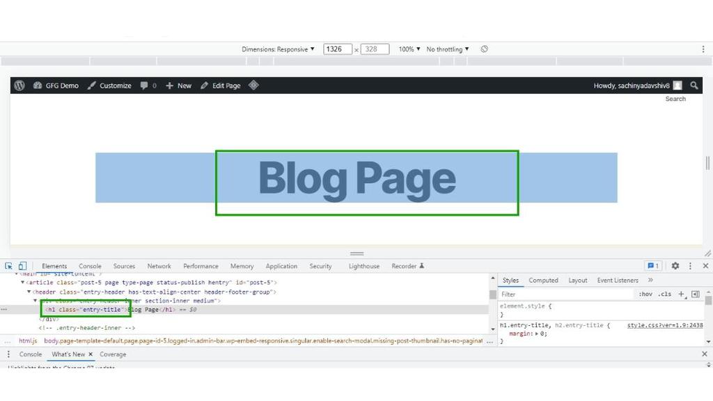 How To Remove Page Title From Twenty twenty Theme GeeksforGeeks