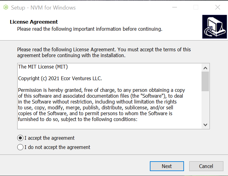 install nvm on windows using cmd