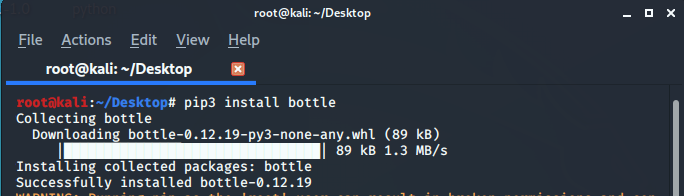 Installing-py-bottle-package