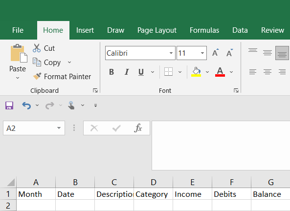 create expense tracker in excel