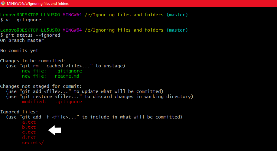 Ignoring Files And Folders In Git - Geeksforgeeks