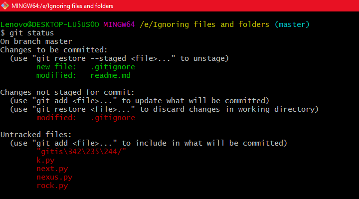 Ignoring Files and Folders in Git - GeeksforGeeks