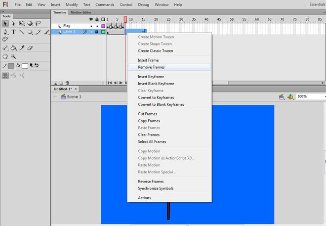 Flag Animation in Flash - GeeksforGeeks