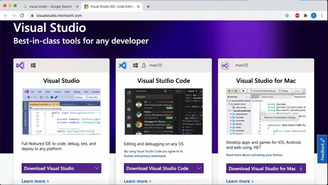 visual studio macos