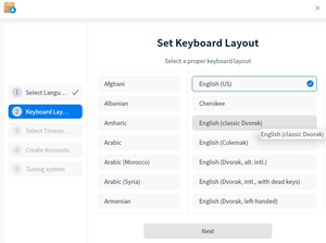 Selecting-keyboard